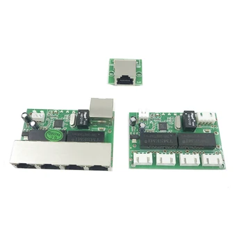 dizajn mini-modula za ethernet preklopnik tiskane naknada za modul preklopnik Ethernet 10/100 Mb/s 5-lučka naknada PCBA OEM matična ploča 4 PIN