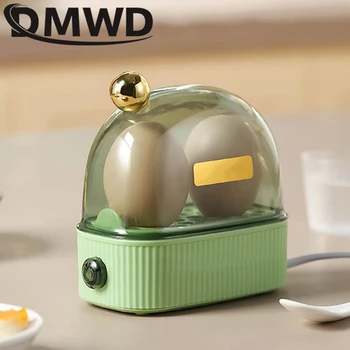 DMWD 120 W 220 v električni kotao za jaja браконьер s automatskim isključivanjem napajanja mini-stroj za pripremu doručka, яйцеварки za kuhanje 2 jaja, prijenosni dvokrevetnoj kotao za kuhanje