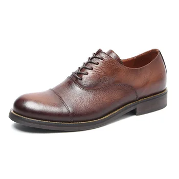 Gospodo оксфордские cipele od cjelovitog prave kože klasične modeliranje cipele smeđe, crne boje sa ručno oslikanim office službeni poslovne muške cipele