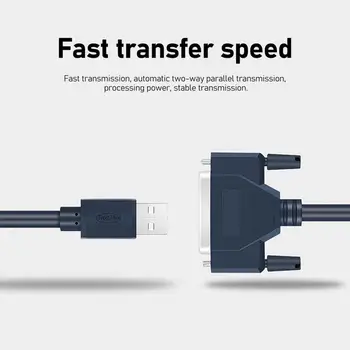 Kabel adapter za pisač Lagan kabel-converter za pisač Plug Play Jednostavno povezivanje praktičan