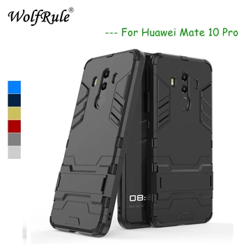 WolfRule Huawei Mate 10 Pro Torbica Mate 10 Pro Torbica Mekana Silikonska + Plastični Stalak Torbica Za Huawei Mate 10 Pro Torbica 6.0